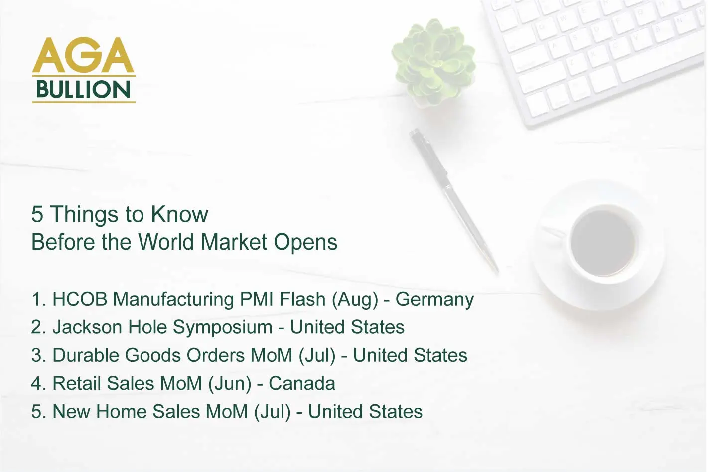 5 things to know before the World Market opens 23 August 2023